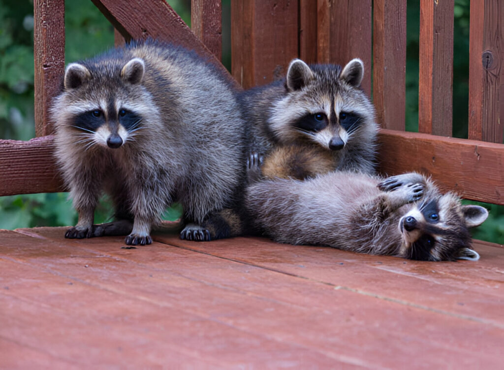 Raccoon Removal from Deck and Basement